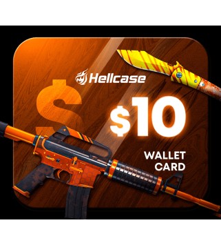 Hellcase.com 10 USD Wallet Card Code Key GLOBAL